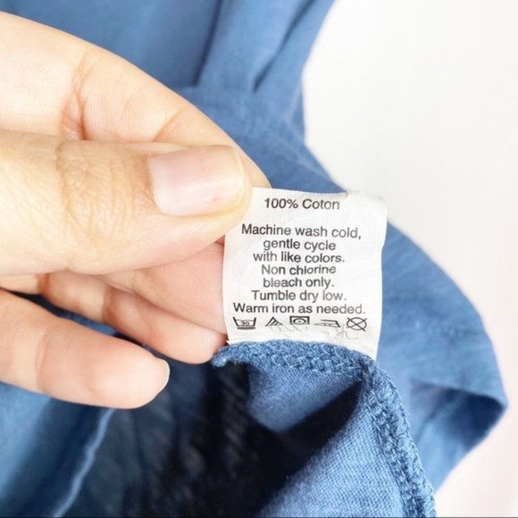 Madewell Blue Crew Neck Pocket T-Shirt XXS - Picture 6 of 8